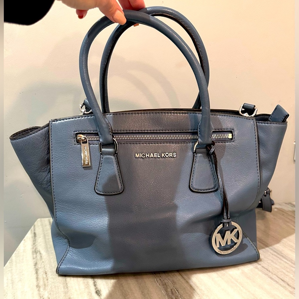 Michael Kors Medium Selma Satchel - Rare Slate Blue
